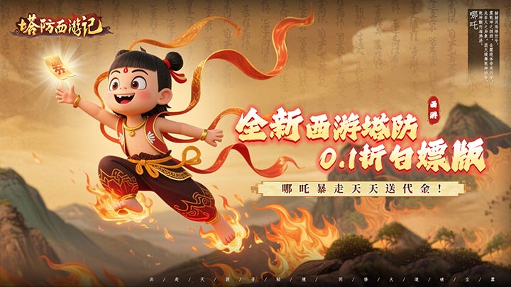 塔防西游记（0.1折送券免氪版）单日大额活动