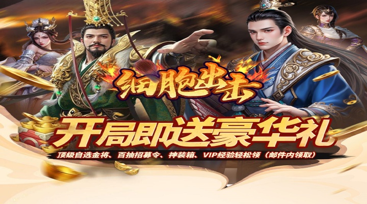 细胞出击（0.05折三国送满V）线下返利